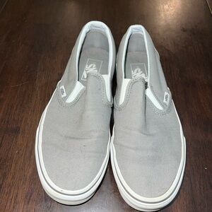 VANS Women size 8 light gray. Only worn few times, great used condition